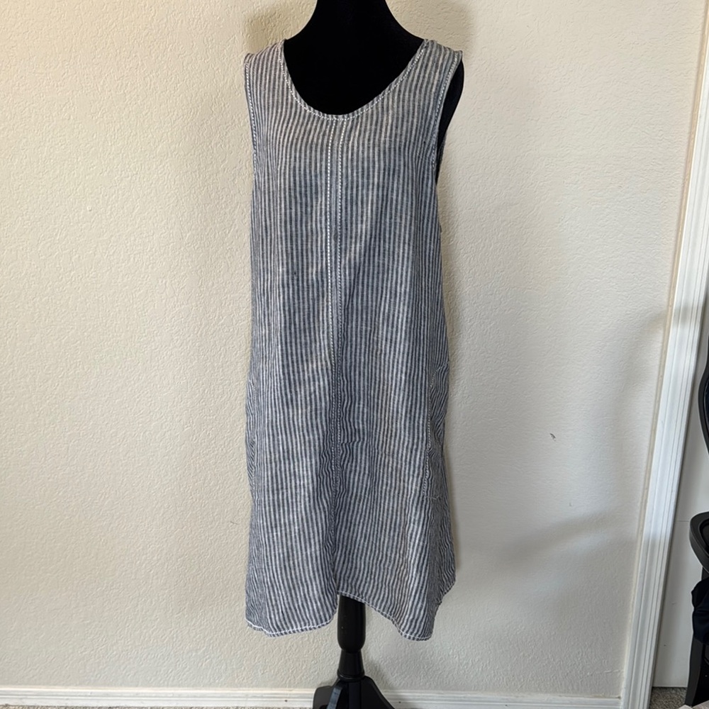 Striped Sleeveless Dress